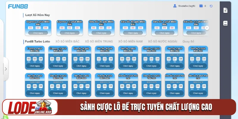 Đánh giá review Fun88 và không gian giải trí xổ số đỉnh cao 2 Sảnh cược lô đề trực tuyến chất lượng cao